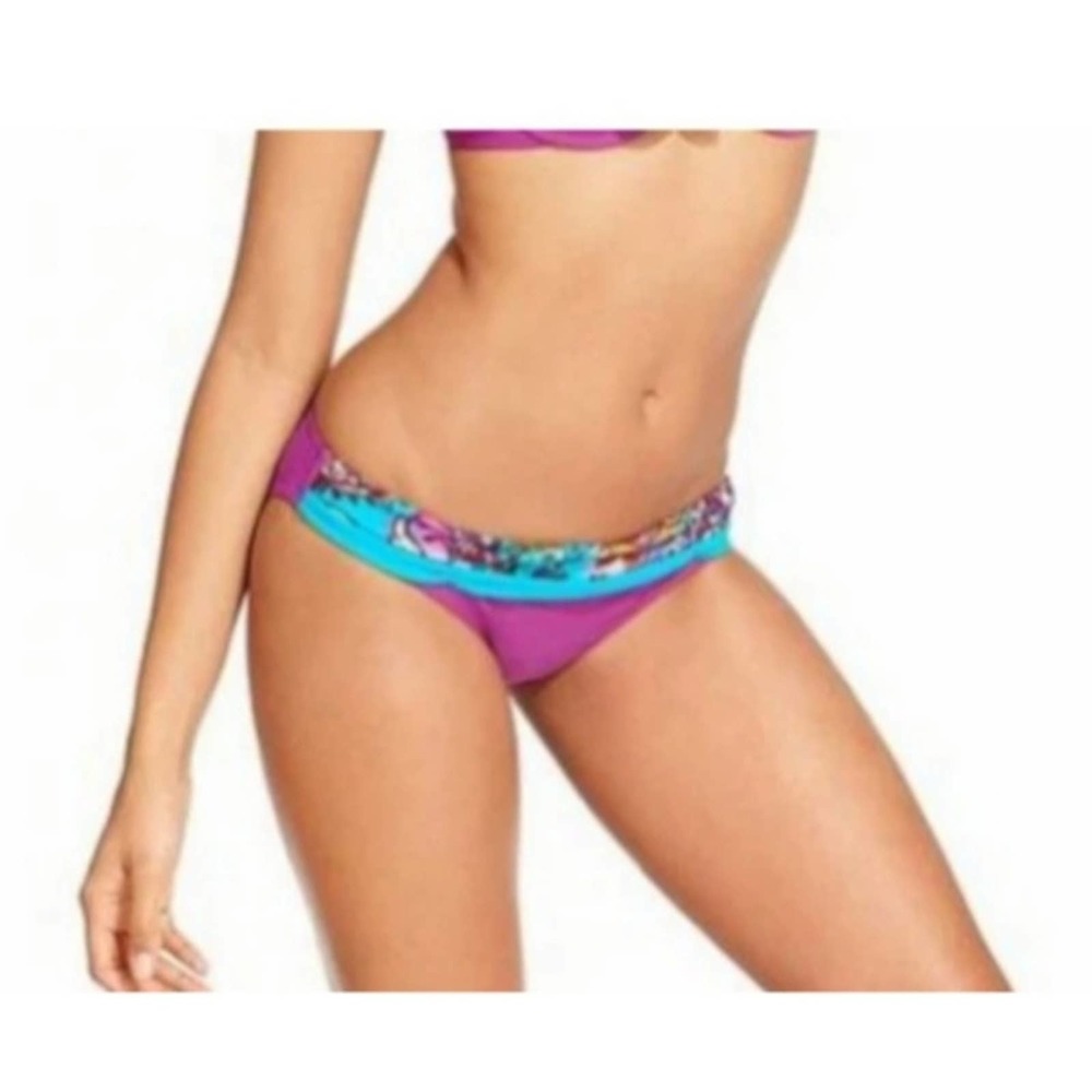 Becca Paisley Band Hipster Swim Bikini Bottom M